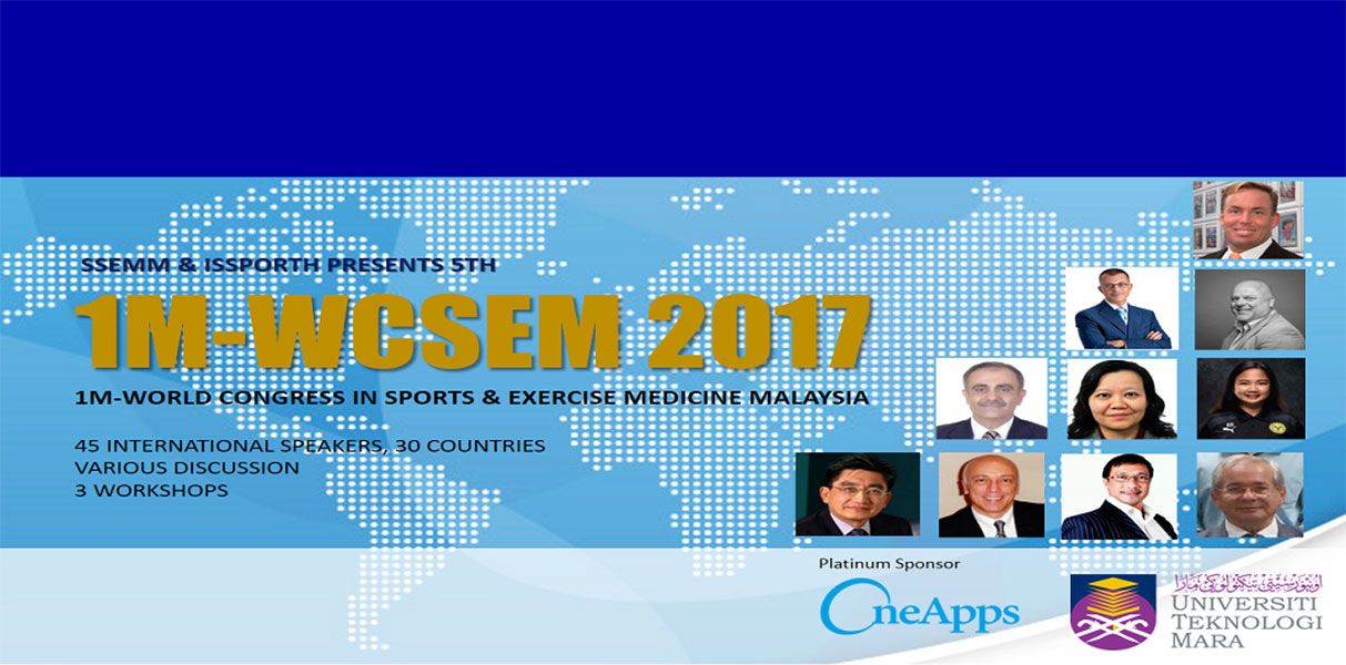 Dr James Stoxen DC FSSEMM Hon Team Doctors 5th World Congress in Sports and Exercise Medicine in Kuala Lumpur Malaysia 2017