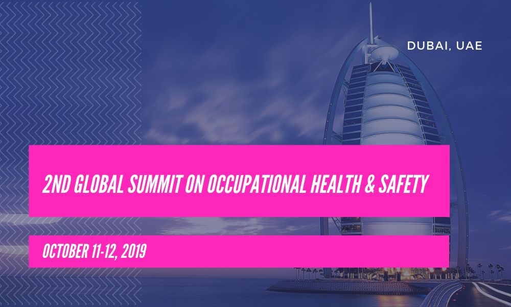 Dr James Stoxen DC FSSEMM Hon Team Doctors 2nd Global Summit on Occupational Health & Safety on October 11-12 2019 in Dubai UAE